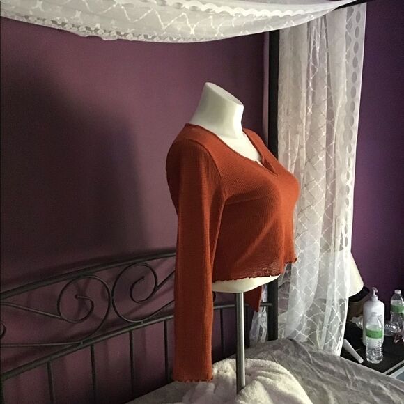 SHEIN Curve Waffle Knit Crop Top 1XL - Picture 5 of 8